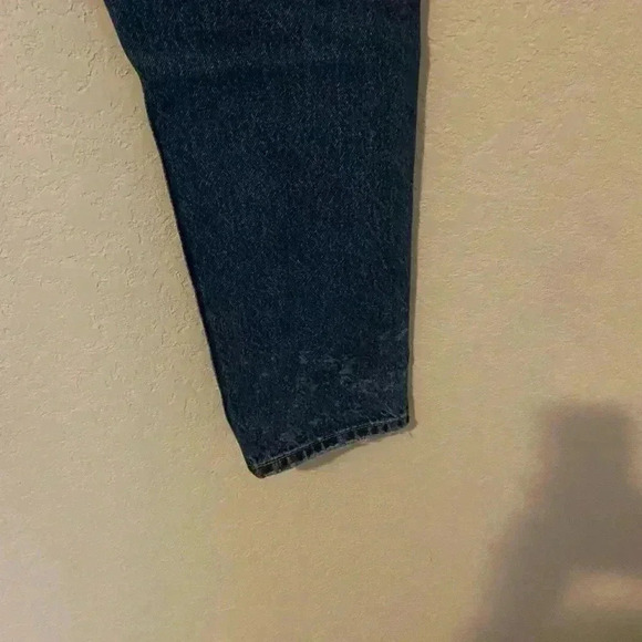 Levi’s Premium 501 Original Cropped Distressed Bleach Washed Jeans Size 26 x 26 - Picture 10 of 11